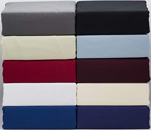 Strato Bedding - Juego de sábanas de microfibra compuesto de sábana encimera, bajera y fundas de almohada y de edredón, fácil cuidado, no encoge ni se decolora, transpirable
