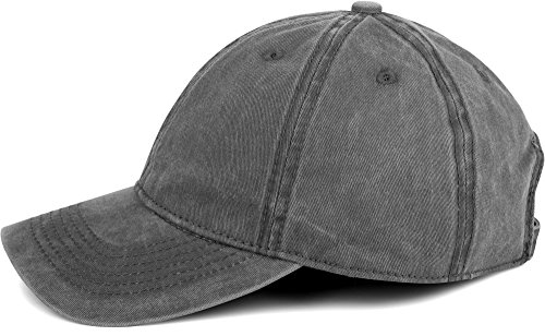 styleBREAKER Gorra Vintage de 6 Paneles en Apariencia usada y desgastada, Gorra de béisbol, Ajustable 04023054, Color:Gris