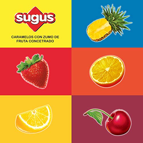 Sugus Caramelos Blandos con Zumo de Fruta, Paquete de 1 Kg