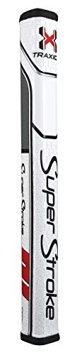 SuperStroke SUPTSS2RWRG Grip, Unisex-Adult, Blanco/Gris/Rojo, Talla única