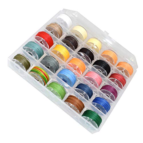 SUPVOX 1 caja de cordón encerado 25 colores de hilos trenzados de hilo encerado para hacer bricolaje de joyería