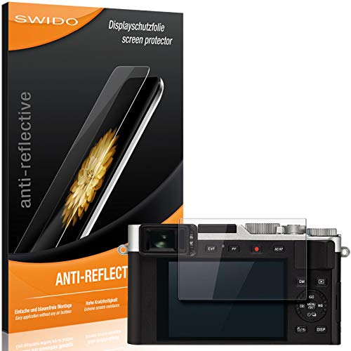 SWIDO® Protector de Pantalla para Leica D-Lux 7 [Anti-Reflex], [2 Piezas] Antirreflectante, Mate, Anti-Arañazos, Anti-Huella Dactilar - Película Protectora