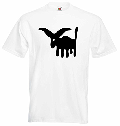 T-Shirt - Camiseta D998 Hombre negro con la impresión en color Color de la opción XXL - diseño cómico / gráfico logo / minimalistas Tribal iconoe horóscopo animalcírculo signo Capricornio