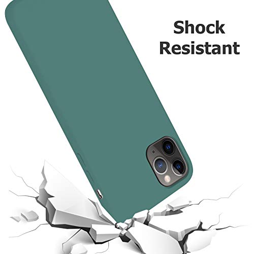 TBOC Funda para Apple iPhone SE (2020) [4.7"] - Carcasa Rígida [Verde Militar] Silicona Líquida Premium [Tacto Suave] Forro Interior Microfibra [Protege la Cámara] Antideslizante Resistente Suciedad