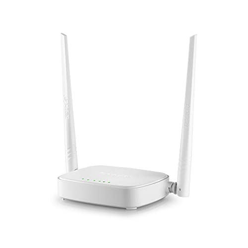 Tenda N301 - Router Inalámbrico N300 para Pequeñas y Medianas Carcasas (300 Mbps, 1 Puerto WAN de 100 Mbps, 3 Puertos LAN de 100 Mbps, WPS, Cliente WISP), Antenas Externas 3 * 5dBi, IEEE 802.11b/g/n