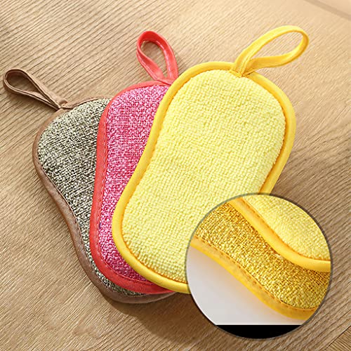 teng hong hui 5 Piezas de espueros espantosos absorbentes borrar Almohadillas de Limpieza rápido Trapos de Secado Fregar Lavado de Lavado Toallas Platos baño Aleatorio Color