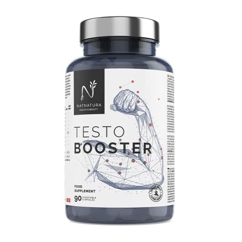 Testosterona. Alta concentración, aumento de rendimiento y resistencia deportiva. . 90 cápsulas vegetales de potenciador de testosterona natural.
