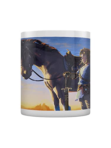 The Legend of Zelda : Breath Of The Wild Horse - Taza de té y café, color blanco