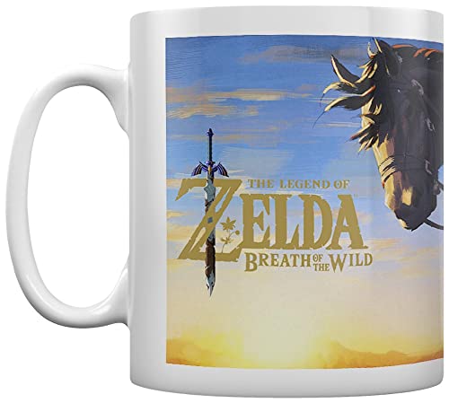 The Legend of Zelda : Breath Of The Wild Horse - Taza de té y café, color blanco