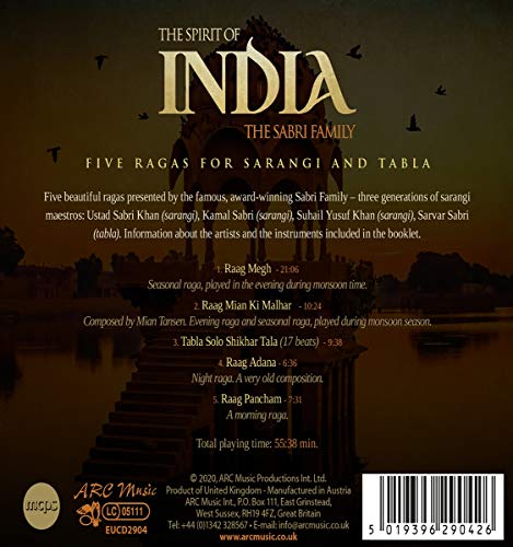 The Spirit Of India - Five Ragas For Sarangi And Tabla