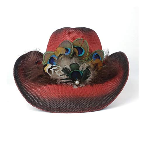 Tienda de seda Western Cowboy Hat100% Paja Vaquera Verano Sombreros Para Señora Sombrero Sombrero Hombre Playa Vaquera Jazz Elección correcta