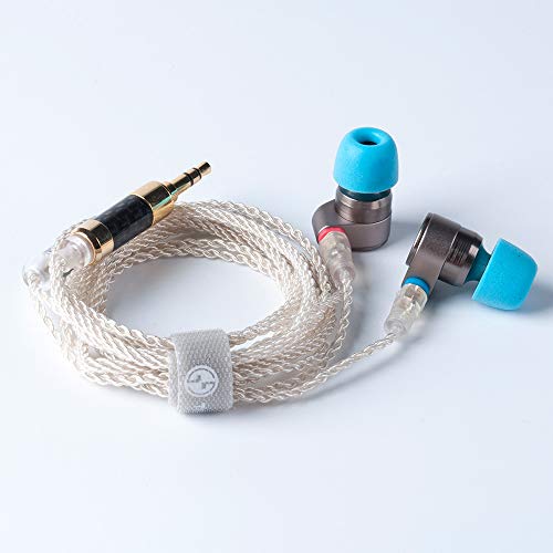 Tin Audio T2 HiFi IEM Auriculares de Doble Dinámico Sondeo 2DD Neutro HiFi Auricular Metal Auricular con Cable MMCX Desmontable (T2)