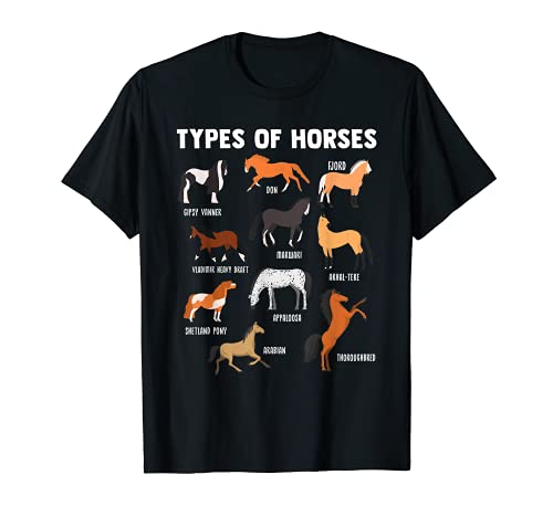 Tipos de caballos caballo Camiseta