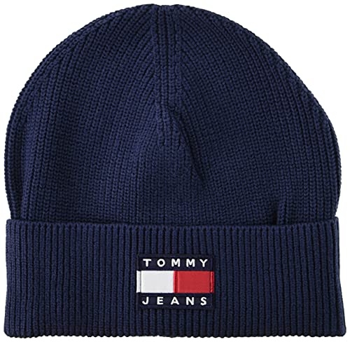 Tommy Jeans - Gorro de hombre Heritage con parche y logotipo., turquesa, Talla única