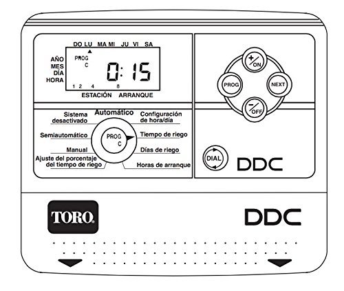 TORO DDC-4-220 Programador DDC Interior de 4 Estaciones, Negro