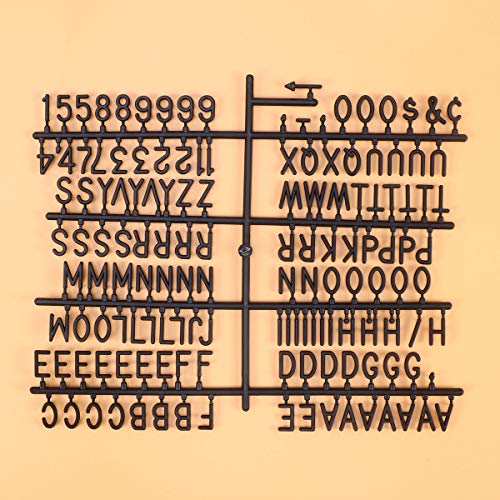 Toyvian 580 unidades de letras y números de fieltro blanco para letras, tablones con ranuras y pizarras de letras.