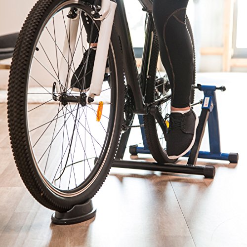 Ultrasport Rodillo para Bicicleta con y Sin Cierre Rápido, Carga Máxima 100 kg, Permite Entrenar en Casa, Entrenamiento de Ciclismo Interior, Unisex, 26 o 29 pulgadas Azul