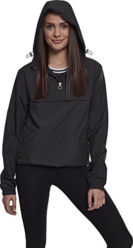 Urban Classics Pull Over Windbreaker Chaqueta para Mujer, Negro (Black 00007), L