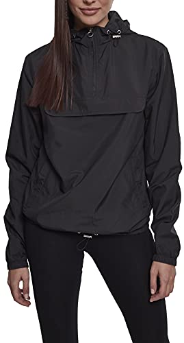 Urban Classics Pull Over Windbreaker Chaqueta para Mujer, Negro (Black 00007), L