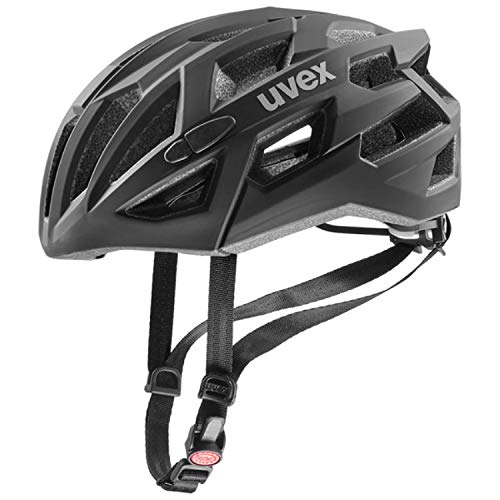 Uvex Race 7 Casco Ciclismo, Unisex Adulto, Black, 56-61 cm