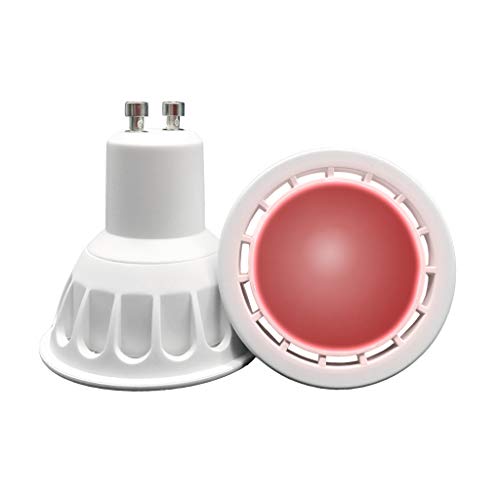 VARICART GU10 LED COB Bombilla Color Rojo, 6W MR16 60° Ángulo Haz, 50W Halógeno Equiv. 500lm, Luz Especial Ambiental Decorativa Iluminación Fiesta (Pack de 4)