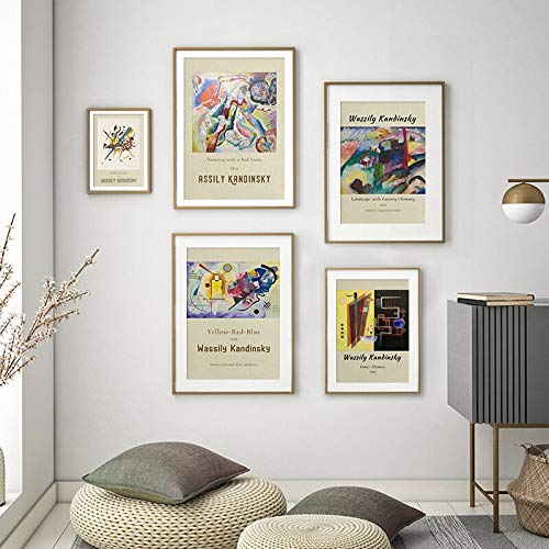 Vasily Kandinsky lienzo abstracto clásico pintura exposición cartel impresión pared arte hogar sin marco lienzo pintura A2 30x45cm