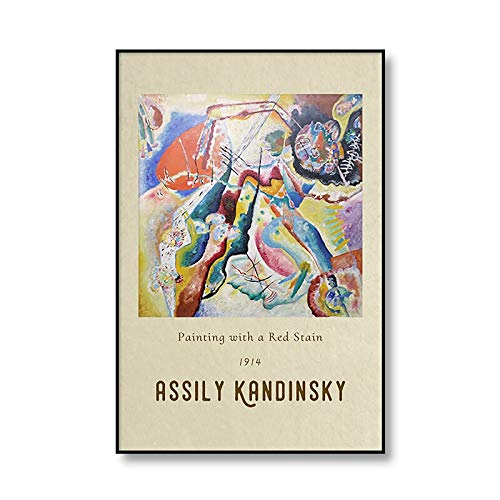 Vasily Kandinsky lienzo abstracto clásico pintura exposición cartel impresión pared arte hogar sin marco lienzo pintura A2 30x45cm