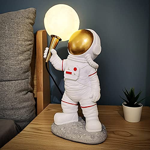 VDAOBM Lámparas de Mesa LED para niños con Interruptor y Enchufe, lámparas de Escritorio para niños de Astronauta para habitación de bebé, luz de Noche para habitación de niños, lámpara Lateral para