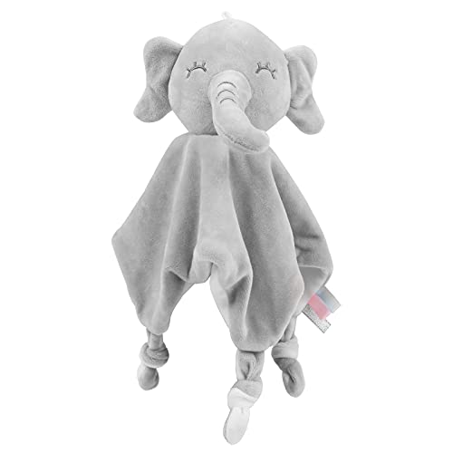 Vicloon Manta de Seguridad para Bebés,Mantita de apego bebé de Muñeca Elefante,21x16cm Toalla para bebés Toalla de Saliva,Regalo Bebe