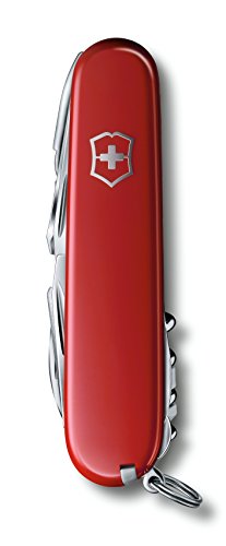 Victorinox Swisschamp color Rojo, con Funda de Cuero en Blíster