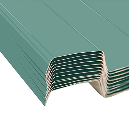 vidaXL 12x Paneles para Tejado de Acero Galvanizado Verde con Grosor 0,25mm