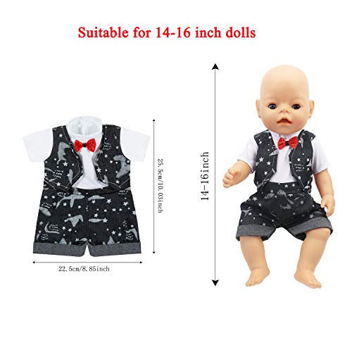 Vordas Ropa de Muñecas para New Born Baby Doll, Ropa de Muñecas para Bebés (40-45 cm) (Formal)