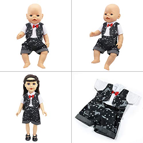 Vordas Ropa de Muñecas para New Born Baby Doll, Ropa de Muñecas para Bebés (40-45 cm) (Formal)
