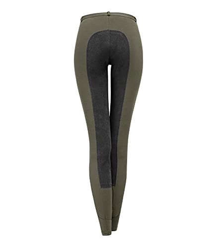 Waldhausen - Pantalones para montar (para mujer), caqui/negro