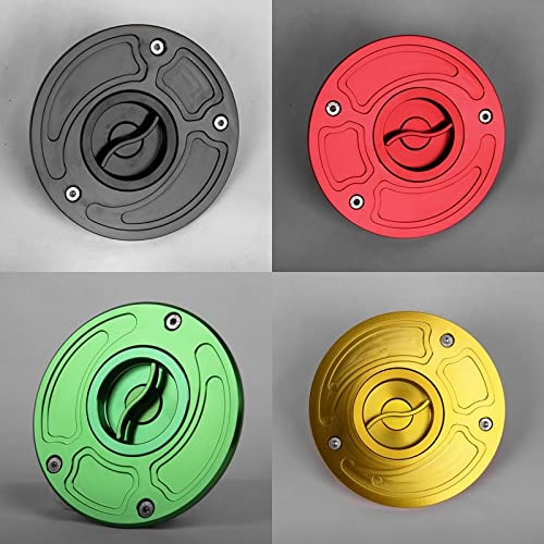 WAZDV Cubierta del Tanque de Gasolina de Combustible de Billet de la Motocicleta Cubierta de Gasolina/Ajuste for HON. DA CB 900F 919 Hornet 900 CBR 1000RR Espada de Fuego VTR 1000 (Color : Titanium)