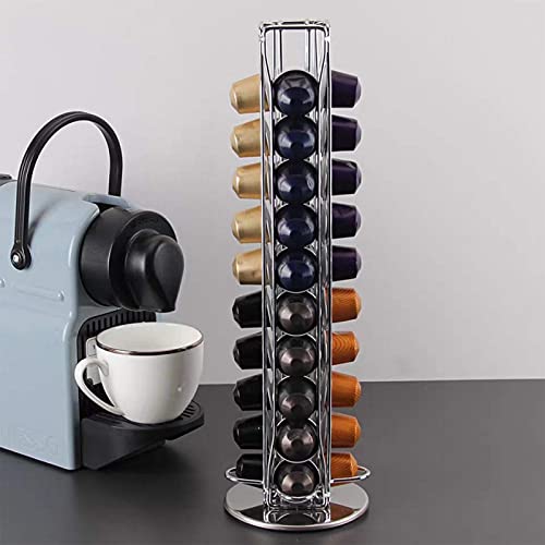 Wdmiya Soporte para cápsulas de café para Nespresso 40 piezas, dispensador capsulas nespresso, Organizador de Almacenamiento de cápsulas de café, Gran Capacidad