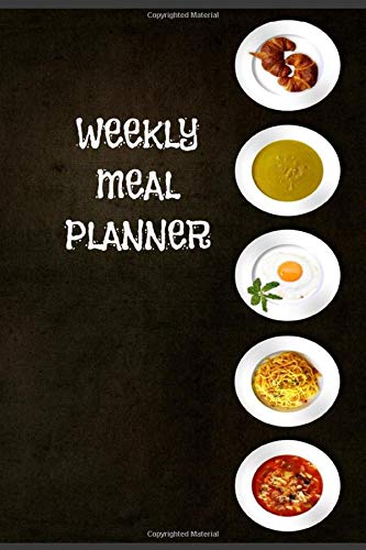 Weekly Meal Planning Notebook: Weekly Meal Planning and shooping list Notebook, 100 pages , 6x9 inches
