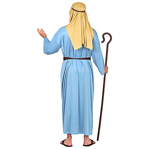 WIDMANN 52729 Disfraz de pastor pastor, túnica con chaleco largo, cinturón, sombrero para hombre, pastor, carnaval, fiesta temática, multicolor, XXXL