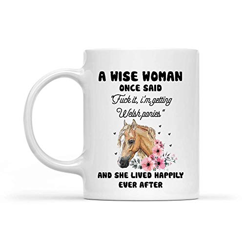 WTOMUG A Wise Women Once Said Fuck It Im Getting A Welsh Ponies Mug Gifts,White Mug 11oz