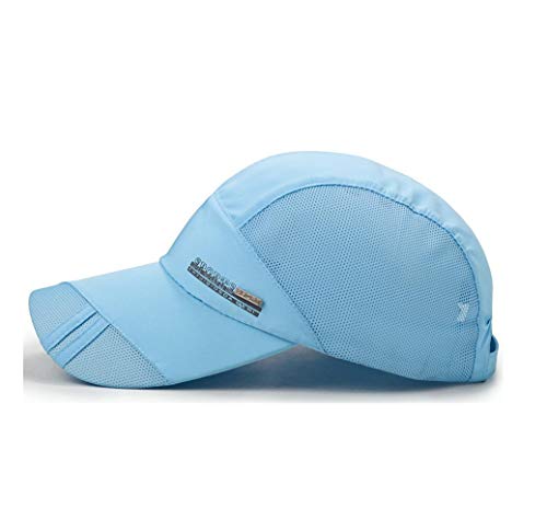 XibeiTrade Sombrero de sol transpirable para hombre de verano al aire libre de secado rápido para mujer, Negro, Medium