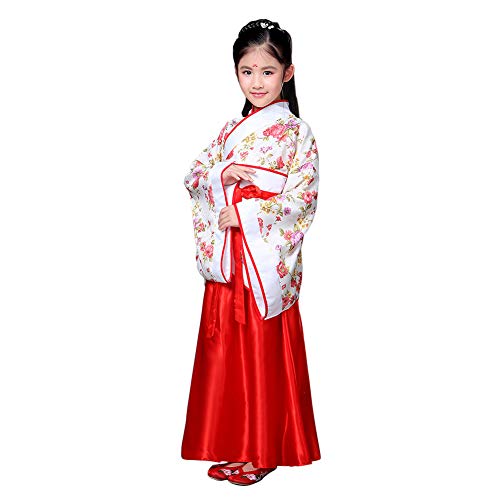 Xinvivion Estilo Chino Hanfu Vestido - Antiguo Tradicional Ropa Elegante Retro Tang Suit Traje de Rendimiento