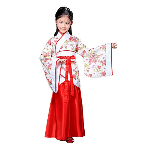 Xinvivion Estilo Chino Hanfu Vestido - Antiguo Tradicional Ropa Elegante Retro Tang Suit Traje de Rendimiento