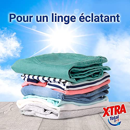 X•TRA Total Pure y Eficaz – 39 lavados (1,95L) – Detergente líquido, sin conservantes, sin perfume ni colorantes