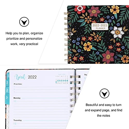 Yardwe Cuaderno de Planificador de 2022 2022-2023 Planificador Mensual 2022 Planificador de Horario Manual de Planificador Mensual Gestión de Tiempo Personal (Colores Surtidos)