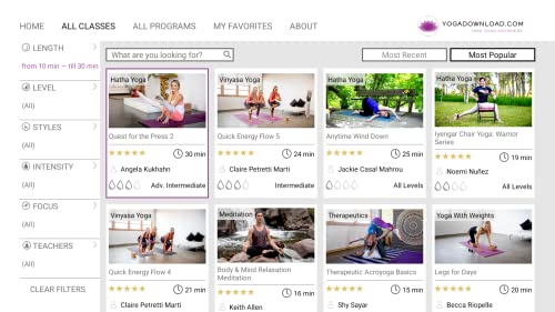 YogaDownload TV | 1700+ Yoga and Fitness Videos - for every fitness level, age, ability, time and place.