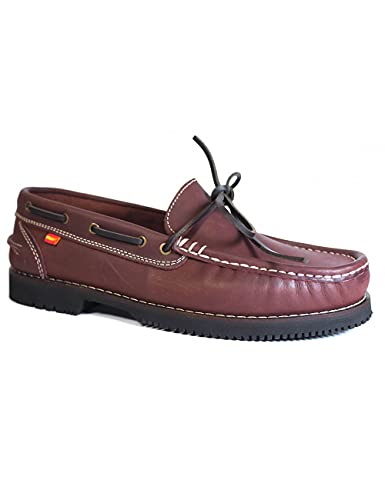 Zapatos para Hombre Fabricados en Piel Apache La Valenciana Olivenza Burdeos - Color - Burdeos, Talla - 42