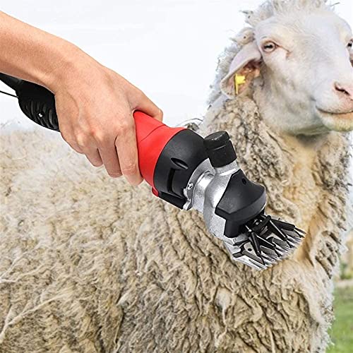 ZLofe Tijeras eléctricas Profesionales para ovejas de 69 W, cortaúñas inalámbricas para el Cuidado de Animales para ovejas, Alpacas, Cabras y más, Corte de Pelo de Ganado de Granja de 6 velocidades